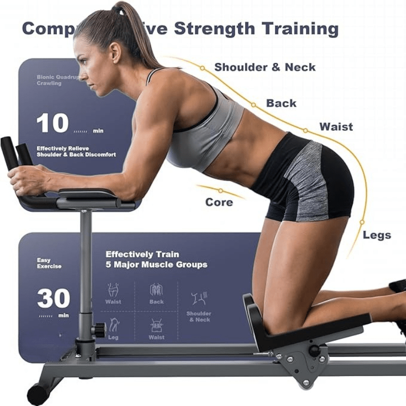 SHANG Y Crawling Machine Workout - Twist and Stretch Trainer, Metal Detachable Crawling Exercise Machine, Exercise Equipment for Home & Gym, Abdominal, Waist and Core Training, Bearing 330lb