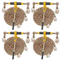 Ratchet Chain Binder Set for Hauling and Towing, VEVOR 8000 lb Working Load in a Four-Set Pack