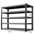 Heavy-Duty 5-Tier Metal for garage Storage Shelving, 55" W X 84" H X 24" D, Adjustable Storage Rack, 3000 LBS Load Capacity, Easy to Assemble. Ideal for Garages, Pantries, Closets Or Offices, Perfect for Garage Expansion, Multi-Purpose Storage Unit