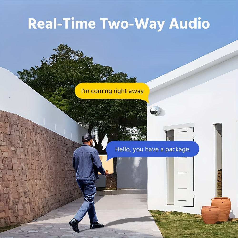 ANNKE Poe Security Camera Outdoor with Dual Lens 180° Field of View, 8MP Surveillance Camera Support Color Night Vision, Person/Vehicle Detection, Two-Way Talk, Built-In SD Card Slot