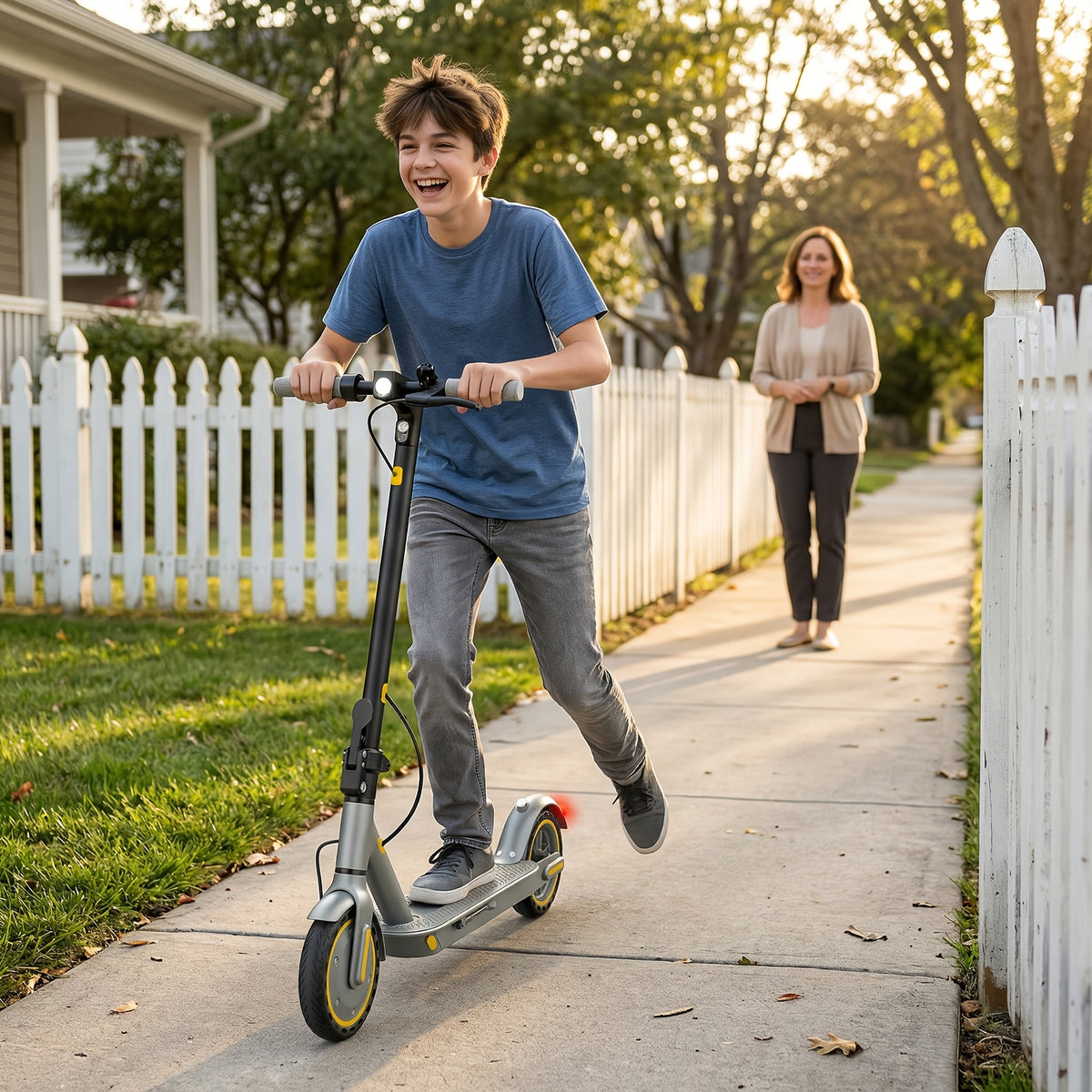 Adults' 8.5'' Foldable Electric Scooter with App, 350W Motor & 25km Range - Display, 3-Speed Modes, Dual Brake & Large Battery - Portable -EScooter Commuting for Adults