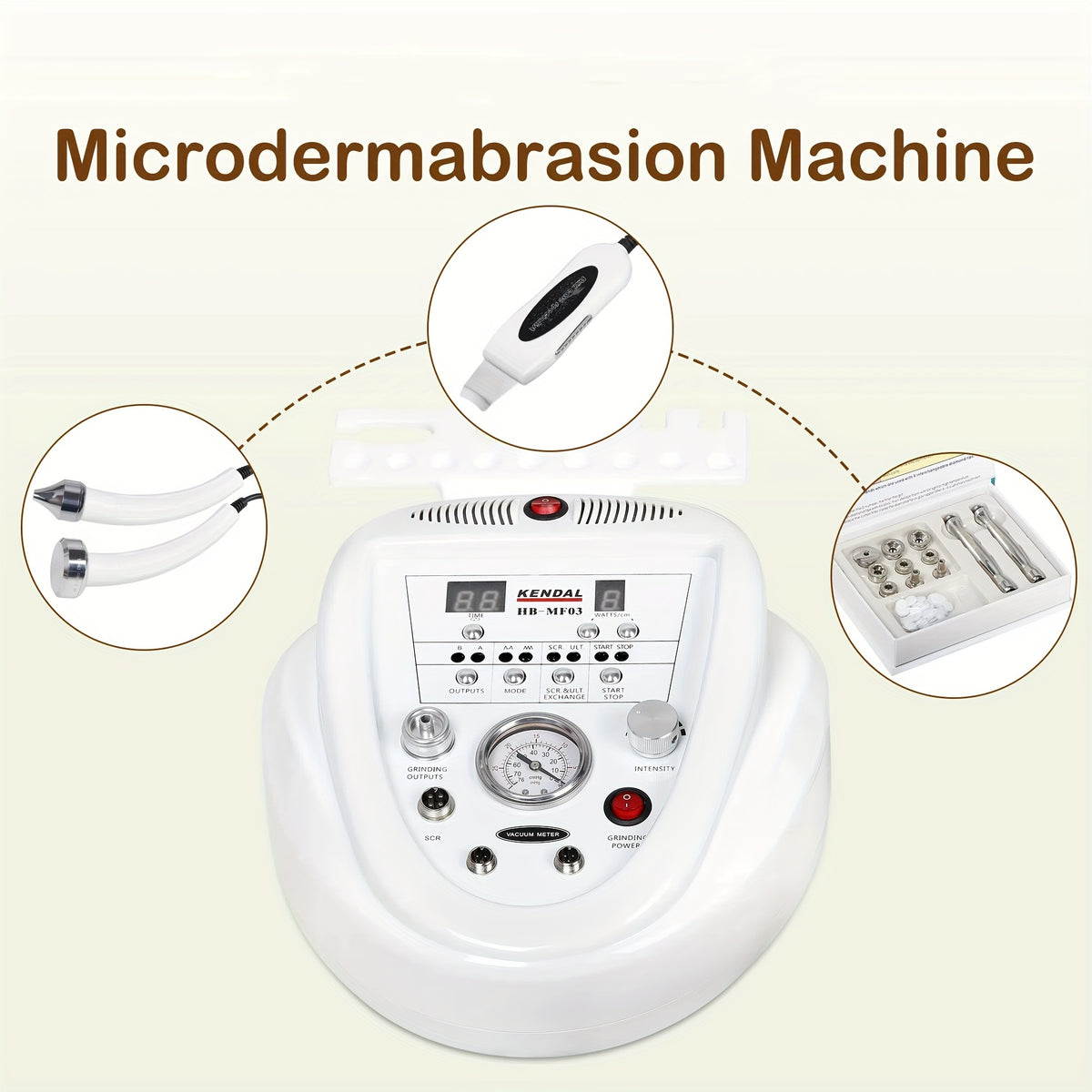 Kendal 3 in 1 Pro Microdermabrasion Device