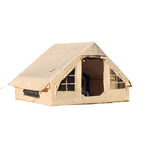 AISUNSS Inflatable Camping Tent for 4-6 Person, Easy Setup High Quality Outdoor Oxford Tents with Pump, Self-Supporting Structure Inflatable House Tent, Cabin Tent with Mesh Windows & Doors