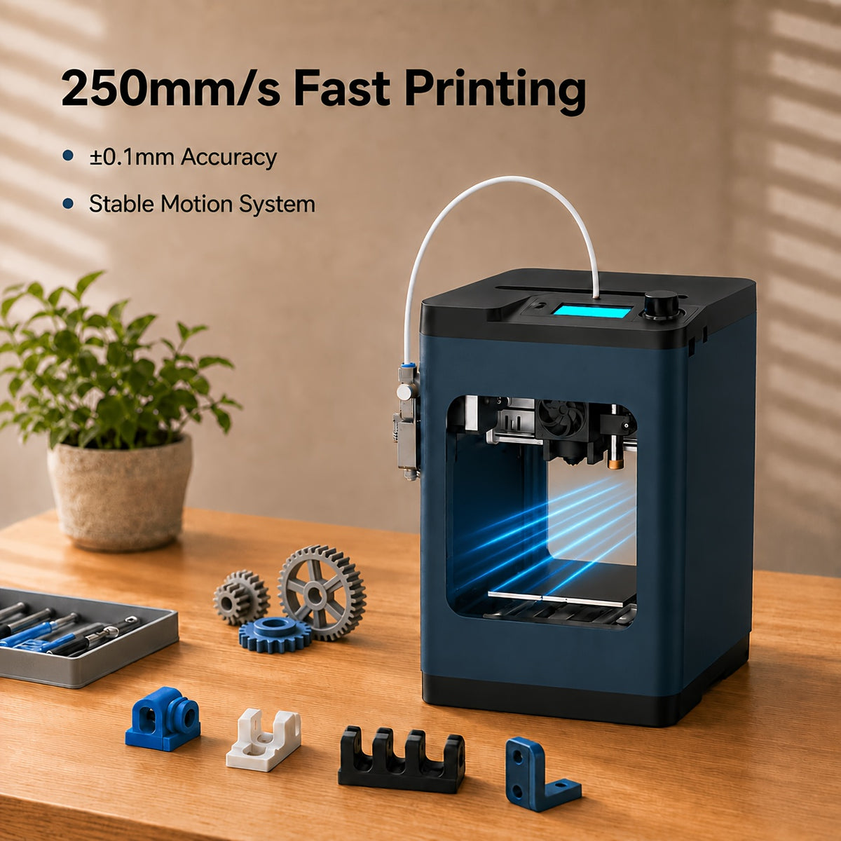 [High Speed WiFi 3D Printer] 3D Printer TINA2Plus, 350mm/s High Speed Auto Leveling FDM Mini 3D Printer With Platform, Fully Assembled 3D Printer For 3D Printing Enthusiasts And Beginners With WiFi High Precision 3D Printer
