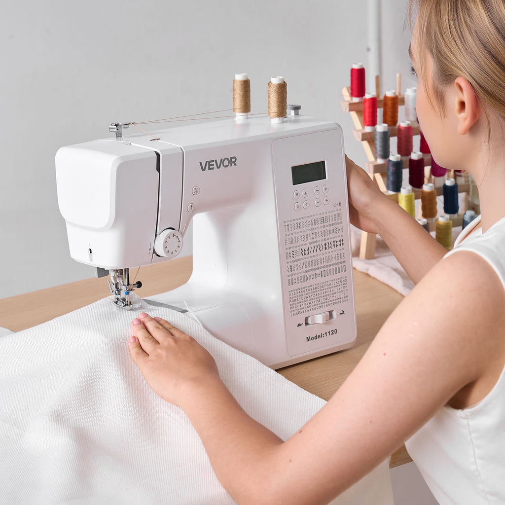 VEVOR Computerized Sewing Machine Digital Sewing Machine 200 Stitch Applications