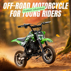 4-Stroke Gas Mini Off-Road Racing Motorcycle, Pocket Motorcycle, Two-Stroke Off-Road Racing Motorcycle, Gasoline-Powered Off-Road Racing Motorcycle, Equipped with Off-Road Tires, Shock Absorbers, Pull Start, Front and Rear Disc Brakes, Top Speed 20 mph-
