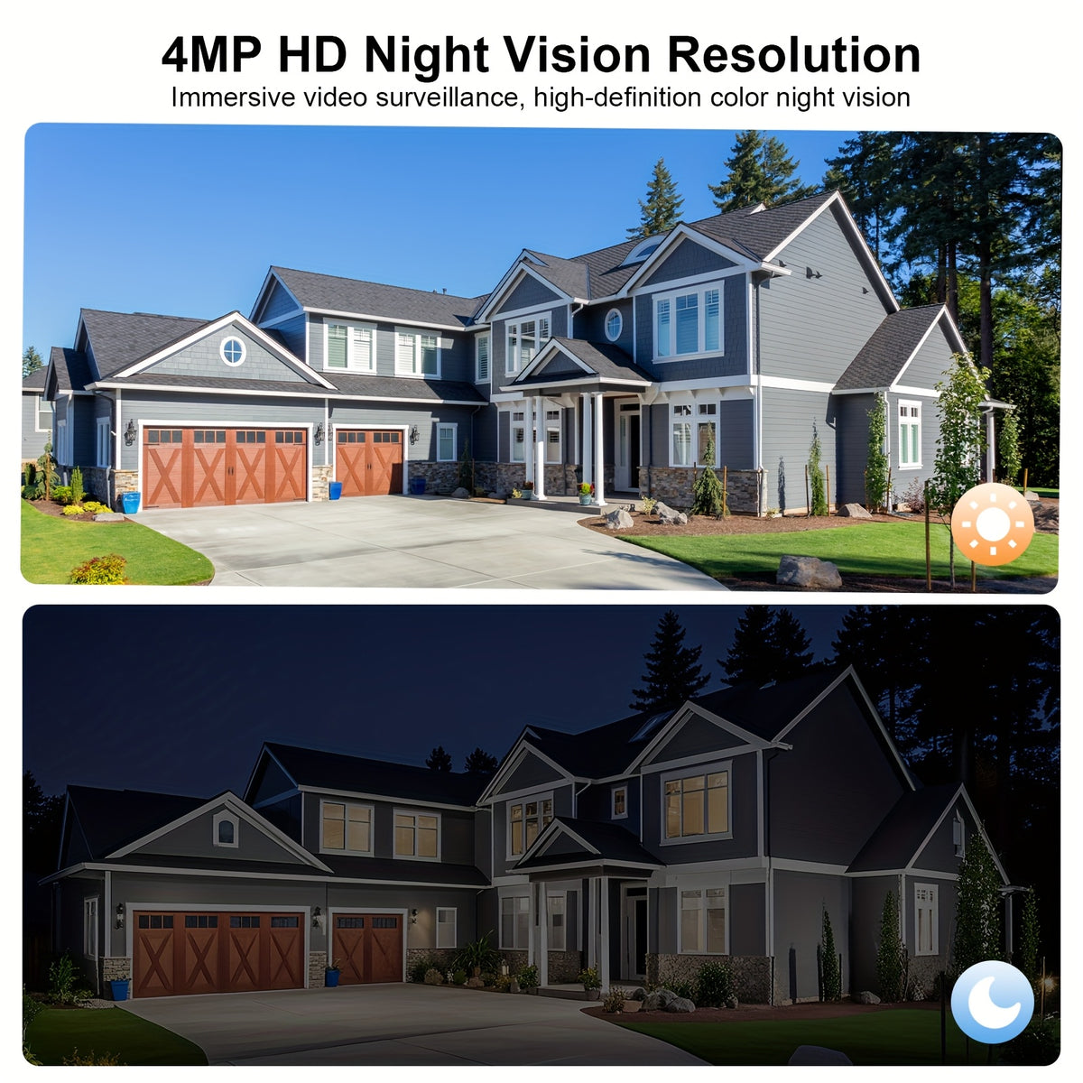 ARCCTV Cam 4-Cam Kit, Security Camera Outdoor Wireless, 2K Camera with Integrated Solar Panel, Forever Power, Smart Siren & Spotlights, 2-Way Audio, App-Controlled (Wi-Fi), 4MP Face Recognition AI, 5G & 2.4 GHz Wi-Fi, No Monthly Fee