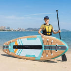 Inflatable Paddle Board, 10'6"/11'/11'6", Inflatable Stand Up Paddle Board with Additions, Non-Slip Inflatable Kayak with Phone Bag, Foot Safety Lanyard for Fishing Surfing Yoga