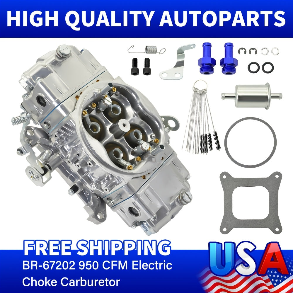 Race Series Mechanical Secondary Carburetor: 4150 4-Barrel, 950 CFM, for BR-67202