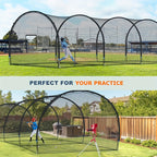 Baseball Batting Cage 20/30Ft for Backyard, Baseball Training Equipment Netting Cages, Golf Softball Baseball Nets for Batting with Frame And Net, Hitting And Pitching Practice