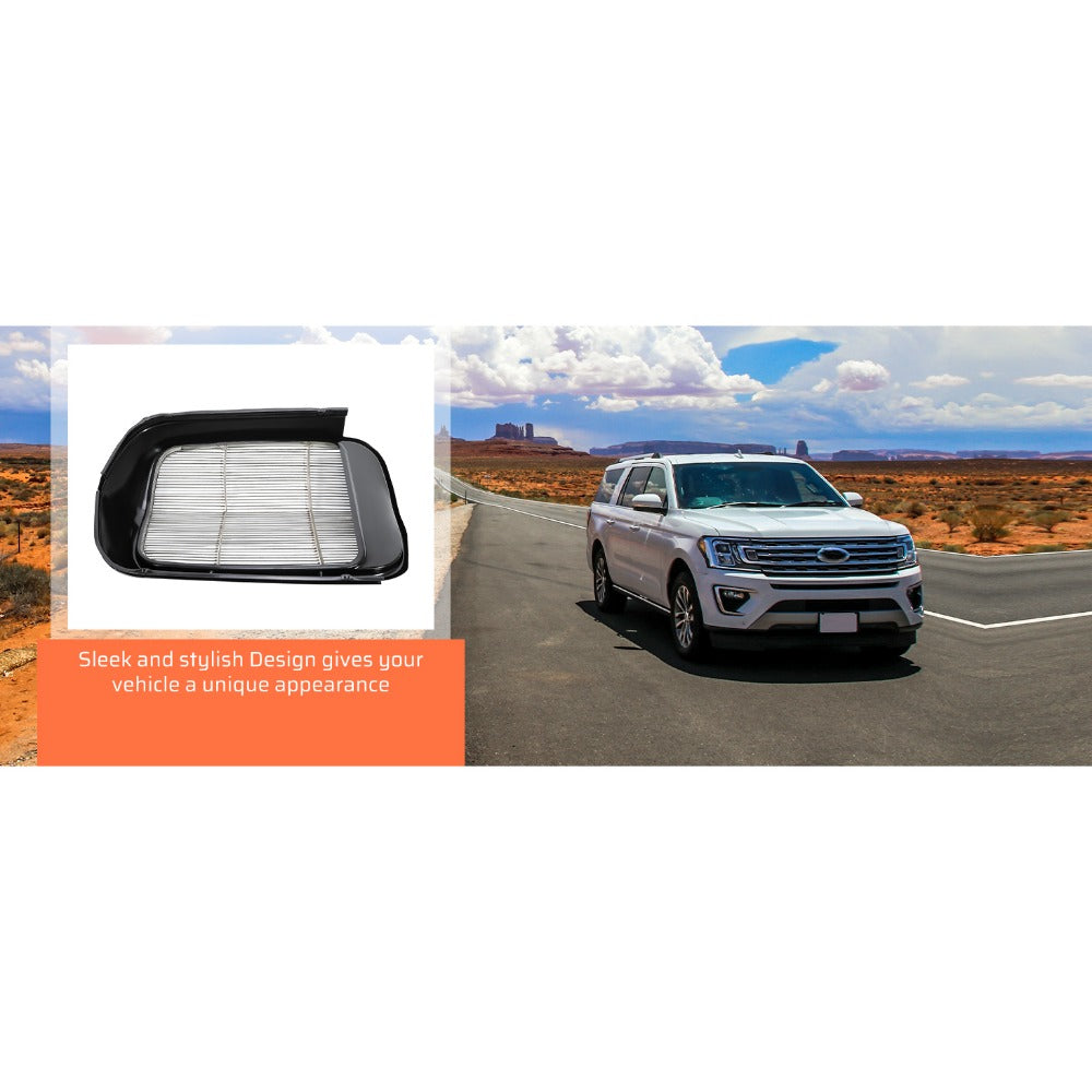 Front Grille Shell Insert Compatible with Ford 1932 Models Model B/BB / 18 Polished Stainless Steel (Without Crank Hole)