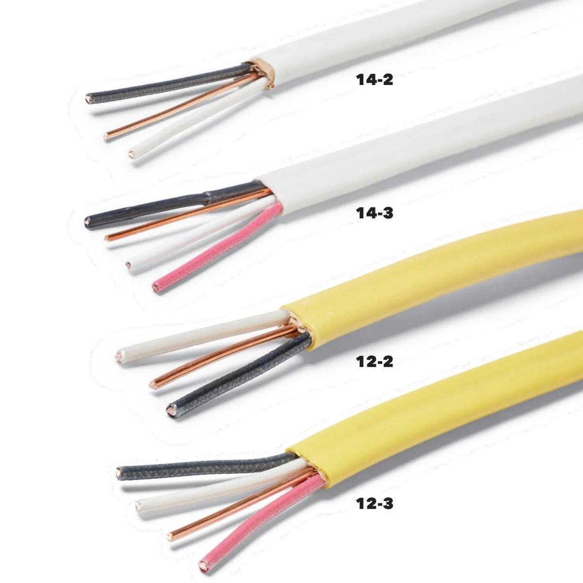 Encore Wire 14/3 G NM-B Indoor Wire 250 FT Roll 600V Electrical Cable for Indoor Use