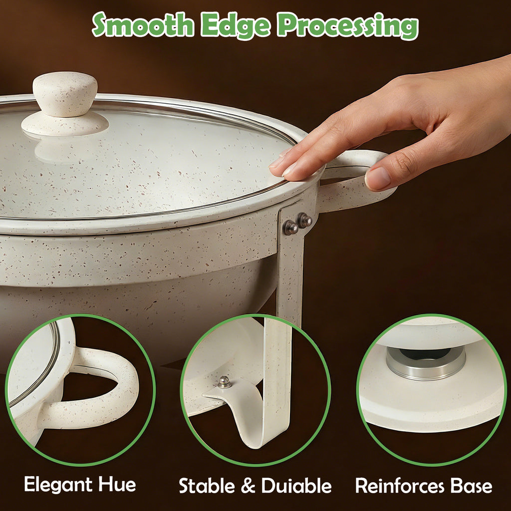 Chafing Dishes for Buffet of 1/2/4/6, 6QT White Chafing Dish Buffet Set Stainless Steel Chafer Set, Roll Edge Food Warmers for Parties, Wedding, Birthday, Church Events, Catering - Solely for Cooking