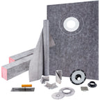 VEVOR Shower Curb Kit with 38 x 60-Inch Sloped Tray for Bathroom Floor and Wall Installation