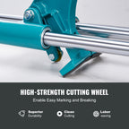 Manual Tile Cutter by VEVOR for Cuts up to 48 Inches with Double-Rail Support in Remodeling Projects