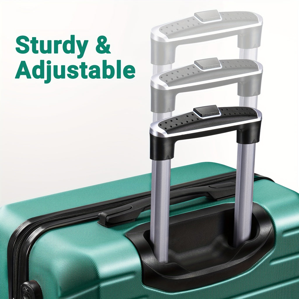 11pcs Luggage Set (4suitcases+7storage Bags) Large Capacity Luggage with Telescopic Handle Thick ABS Durable Hardshell with Dual 360°Swivel Wheels (20+24+28+32) Inch Suitcases