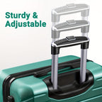 11pcs Luggage Set (4suitcases+7storage Bags) Large Capacity Luggage with Telescopic Handle Thick ABS Durable Hardshell with Dual 360°Swivel Wheels (20+24+28+32) Inch Suitcases
