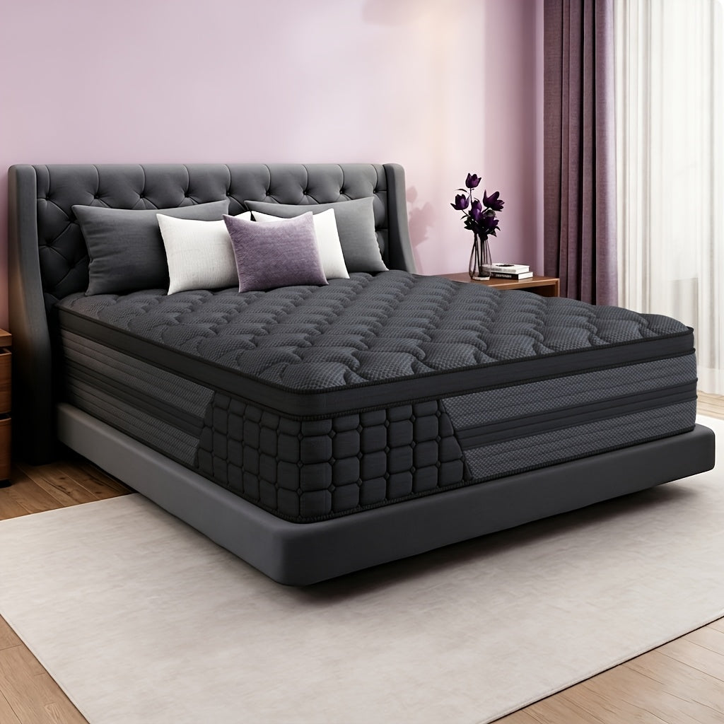 Luxurious Gel Memory Foam Mattress Hypoallergenic, Medium Firmness with European Top Design for Comfortable Sleep - Available in Double, Twin, Full, Queen, King Sizes, Valentine'S Decorations for Home, Furniture for Home