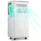 8000 BTU Portable Air Conditioner (4400BTU SACC) AC Unit With Remote Control 24H Timer, Dehumidifier Compact 3-in-1 Air Cooler For Small Rooms, Bedrooms, Home Offices