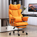 Heavy-Duty Office Chair Designed for Individuals Up to 500 Pounds, Featuring a High Back, Gaming Style with a Footrest, Ergonomic Design, And Adjustable Height with Fixed Soft Armrests