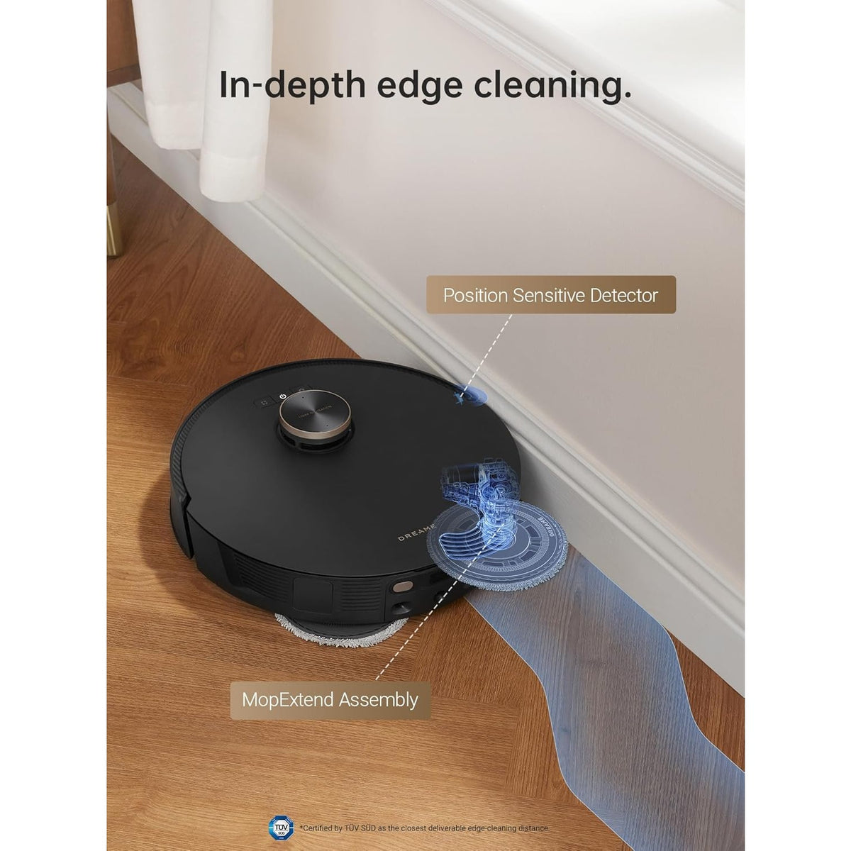 Refurbished DREAME L20 Ultra Robot Vacuum And Mop With Mop-Extend, Auto Mop Removal & Raising, Washing And Drying, 7000Pa Suction, Self-Emptying, Self-Refilling, AI Obstacle Avoidance