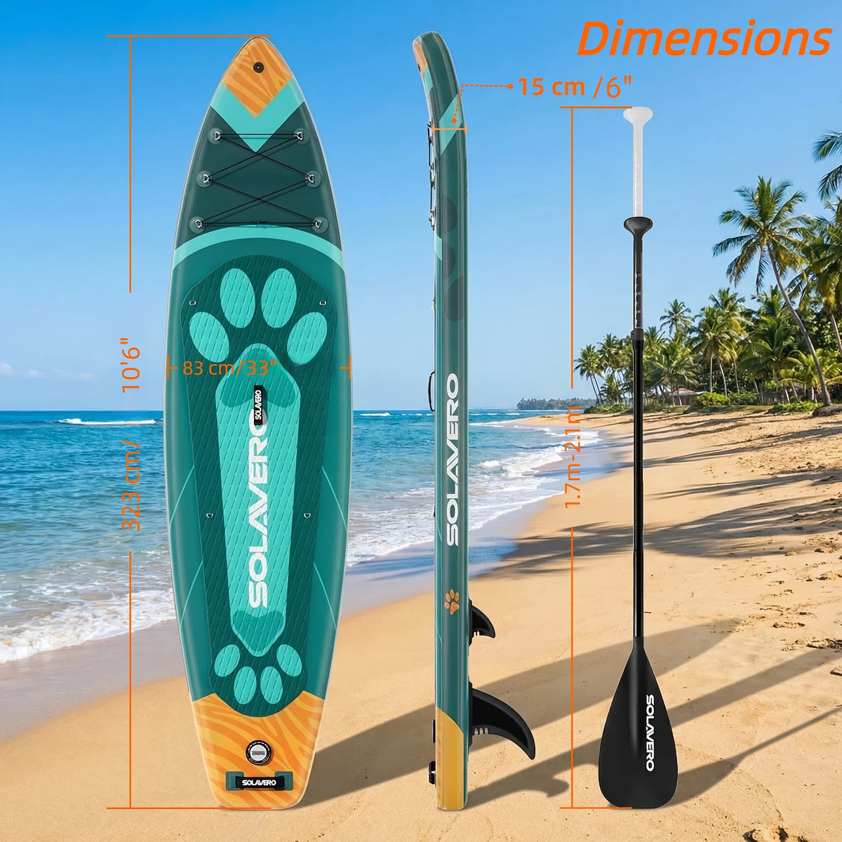 Inflatable Paddle Board, 10'6"/11'/11'6", Inflatable Stand Up Paddle Board with Additions, Non-Slip Inflatable Kayak with Phone Bag, Foot Safety Lanyard for Fishing Surfing Yoga