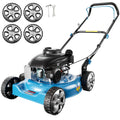 21-Inch Cutting Deck, 144cc 4-Stroke Engine, 2-in-1 Function (Side Discharge/Mulching), Lightweight for Small Yards Under 1/4 Acre (Hand Push) 32-72mm Cut Height, Installation Tools And Castors Included