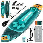 Inflatable Paddle Board, 10'6"/11'/11'6", Inflatable Stand Up Paddle Board with Additions, Non-Slip Inflatable Kayak with Phone Bag, Foot Safety Lanyard for Fishing Surfing Yoga