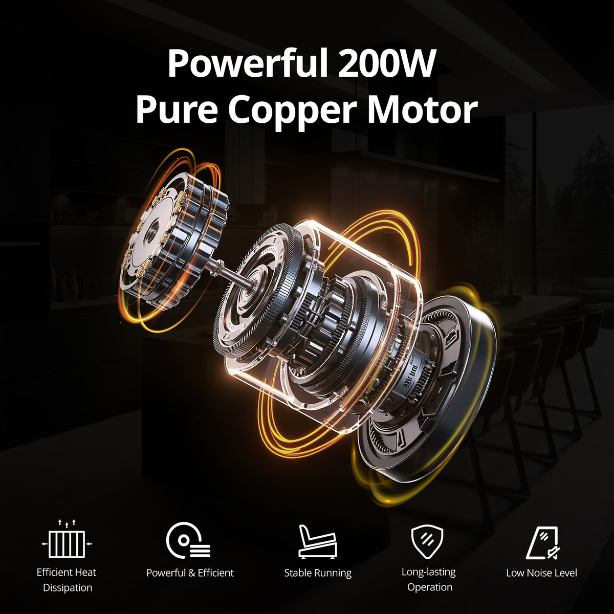 200W Electric Deli Meat Slicer Machine | 3 Types of 7.5'' Blades, Adjustable Thickness 0-15mm, for Meat, Cheese, Bread, Vegetables, Home Use, Steel Material, Brand: COGACE