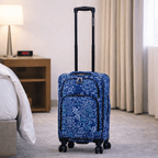 4-Piece Softside Spinner Luggage Set (20+24+28+32 inch) Lightweight Travel Suitcases with 360° Wheels, Telescopic Handle, Multi Pocket Design