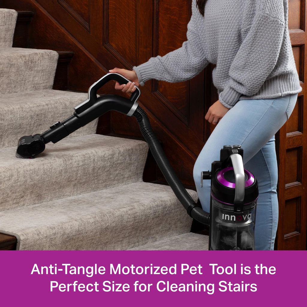 Innova by Eureka Upright Vacuum Cleaner NEU700 – Powerful Whirlwind Anti-Tangle Technology, LED Headlights, XL Dust Cup, Lightweight Design for Carpet & Hard Floors