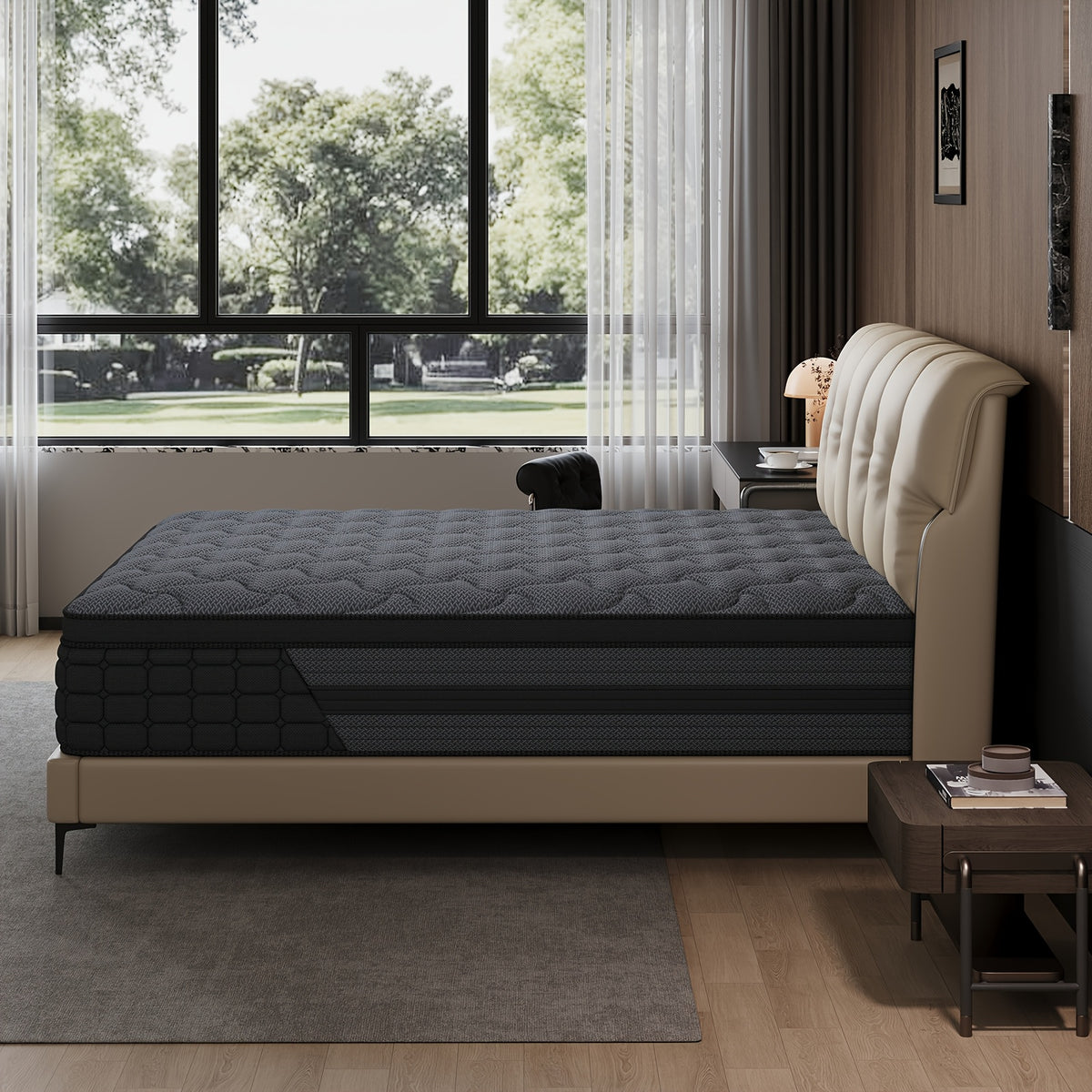 Luxury Mattress 8" 10" 12" 14" Twin Full Queen King Size Gel Memory Foam Pocket Spring Hydird Mattress in A Box Medium Firm