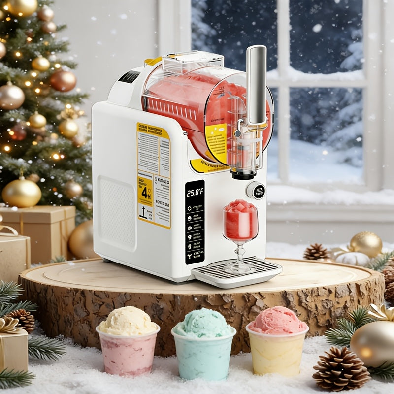 [2-In-1 Ice Cream Maker] BAOTREE 2-In-1 Ice Cream Maker Slushie Machine for Home, 88Oz Frozen Drink Maker with Rapid-Freezing Technology No Ice Needed, Self-Cleaning Soft Serve Machine with 5 Presets for Milkshake Margarita Frappes