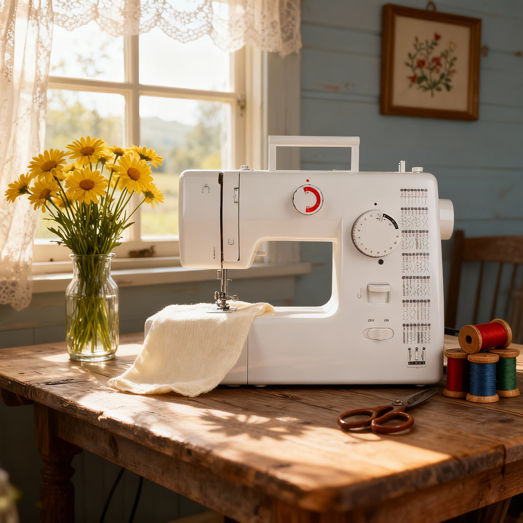 Sewing Machine -59 Needle Pedal Sewing Machine, 705 Multifunctional Home Sewing Machine, Two Options for Double Needle Sewing Mode And Single Needle Sewing Mode, Capable Of Sewing Up to 6 Layers Of Fabric, Meeting DIY Sewing Needs