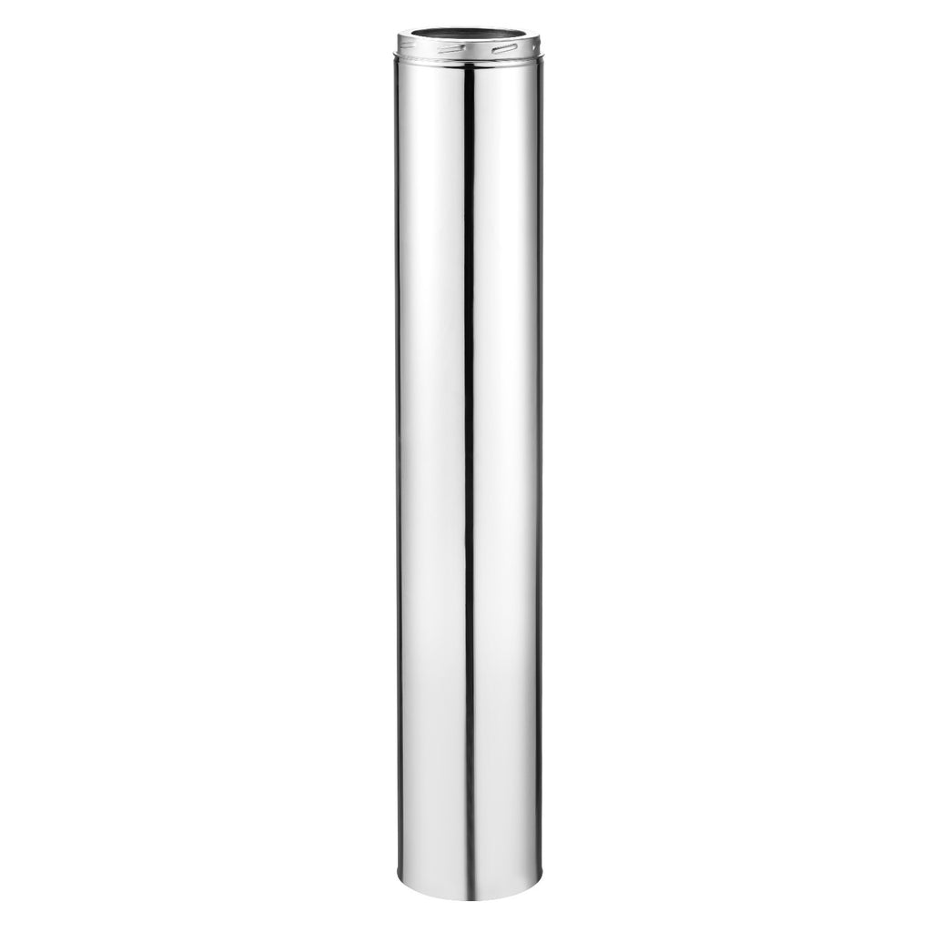 VEVOR 6 x 36/48 Inch Double Wall Insulated Chimney Pipe Stainless Steel Stove Pipe