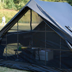 4-6 Person Inflatable Camping Tent - Easy-To-Set-Up Family Outdoor Tent with Sunshade, Windproof, Heat Insulation, And Mosquito Protection. High-Quality Design, Suitable for All Seasons, Includes Storage Bag, Air Conditioning Vent, And Chimney