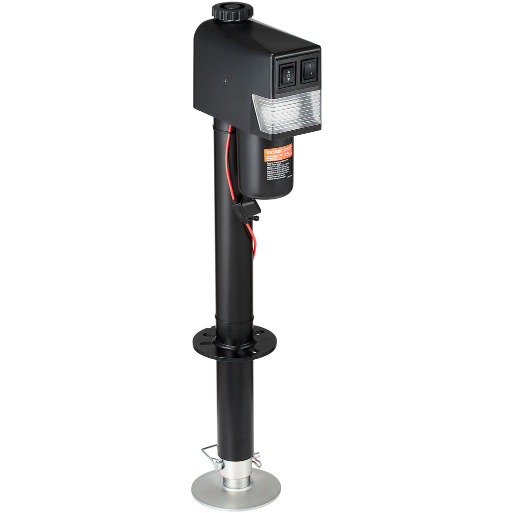 VEVOR Electric Trailer Jack, Power Tongue Jack Weight Capacity 3500 lbs, 9.84"-33.85" Electric Tongue Jack with Cover for Lifting RV Trailer, Horse Trailer, Utility Trailer, Yacht Trailer