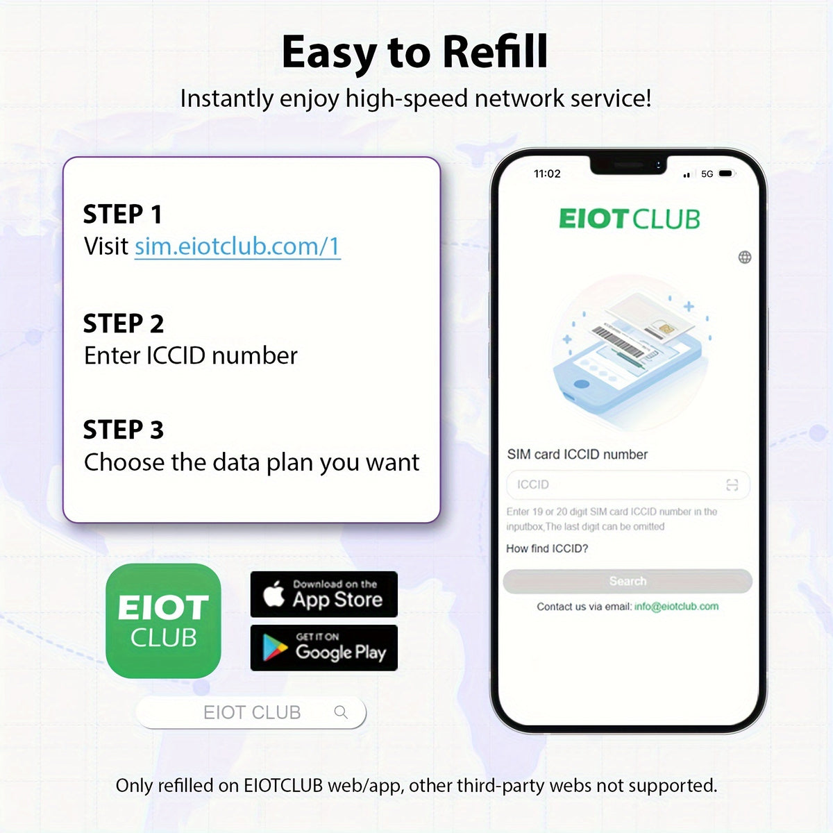 EIOTCLUB Prepaid SIM Card: 4G LTE SIM Supporting AT&T, T-Mobile, And Verizon in The USA. Data-Solely SIM Card for Security, Hunting, Trail Cameras, Wifi Hotspot Routers, And Unlocked Iot Devices. No Contract Required