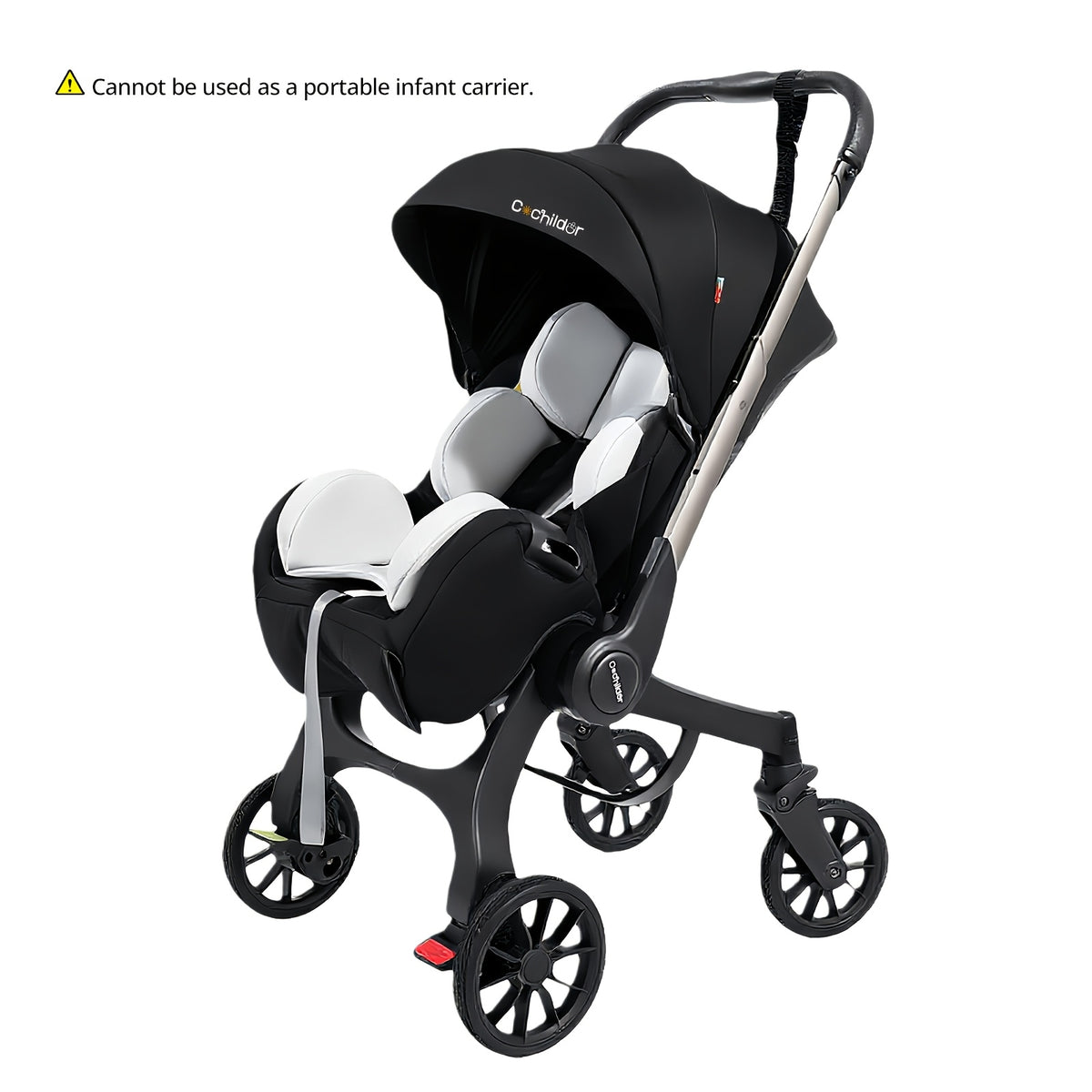 Travel Baby Stroller, Foldable and Bidirectional, Adjustable Sunshade Roof, Metal Frame and Comfortable Fabric- Multiple Colors Available (Black/ Pink/ Green)