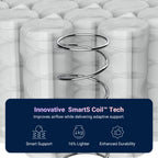 Avenco 6/8/10/12/14 inch Cooling Gel-Infused Memory Foam Mattress, Pocket Spring Hybrid Mattress,SmartS Coil, Pillow Top Design And Motion Isolation Christmas Gifts