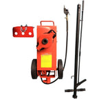 MEFEIR 22 Ton Air Hydraulic Floor Jack，44000 lbs Capacity Air-Operated Floor Jack with Extension Saddle Set and Wheels for Heavy Duty Lifting，Blue