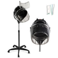 Professional Adjustable Hooded Bonnet Hair Dryer Stand with Rolling Wheels And Timer - Portable Floor-Standing Dryer for Home Salon And Beauty Spa, Bonus 3pcs Eyebrow Razors