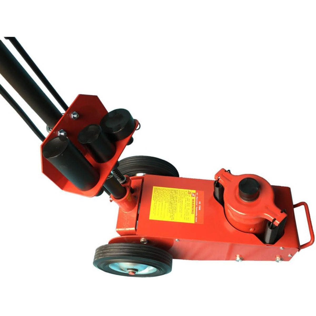 MEFEIR 22 Ton Air Hydraulic Floor Jack，44000 lbs Capacity Air-Operated Floor Jack with Extension Saddle Set and Wheels for Heavy Duty Lifting，Blue
