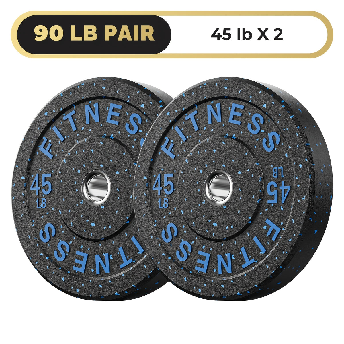 High Bounce Bumper Plates, 2-Inch Weight Plates for Weight Lifting And Strength Training, Colored Rubber Weight Plates for Home Gym