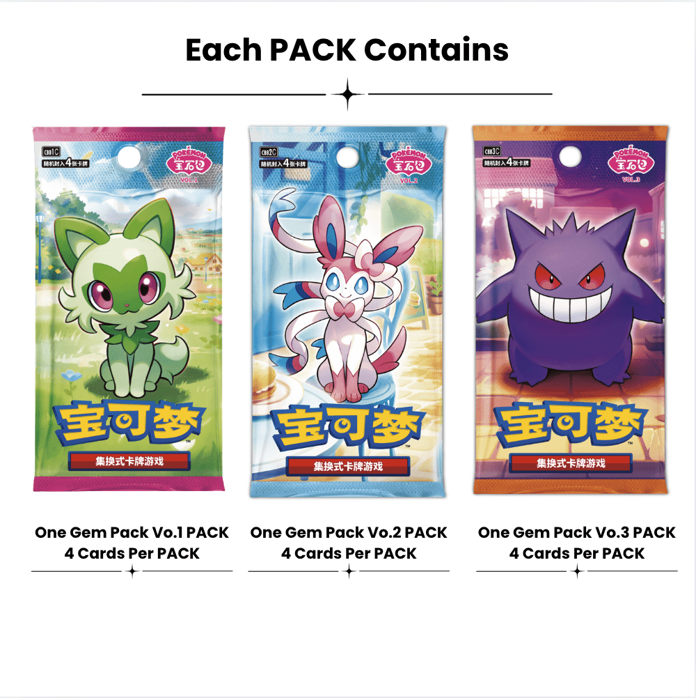 Pokémon TCG Gem Pack Badge Set Box (Chinese)