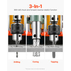 VEVOR Magnetic Drill Press with 2-Inch Coring Capacity and Variable Speed for Steel Fabrication and Jobsites