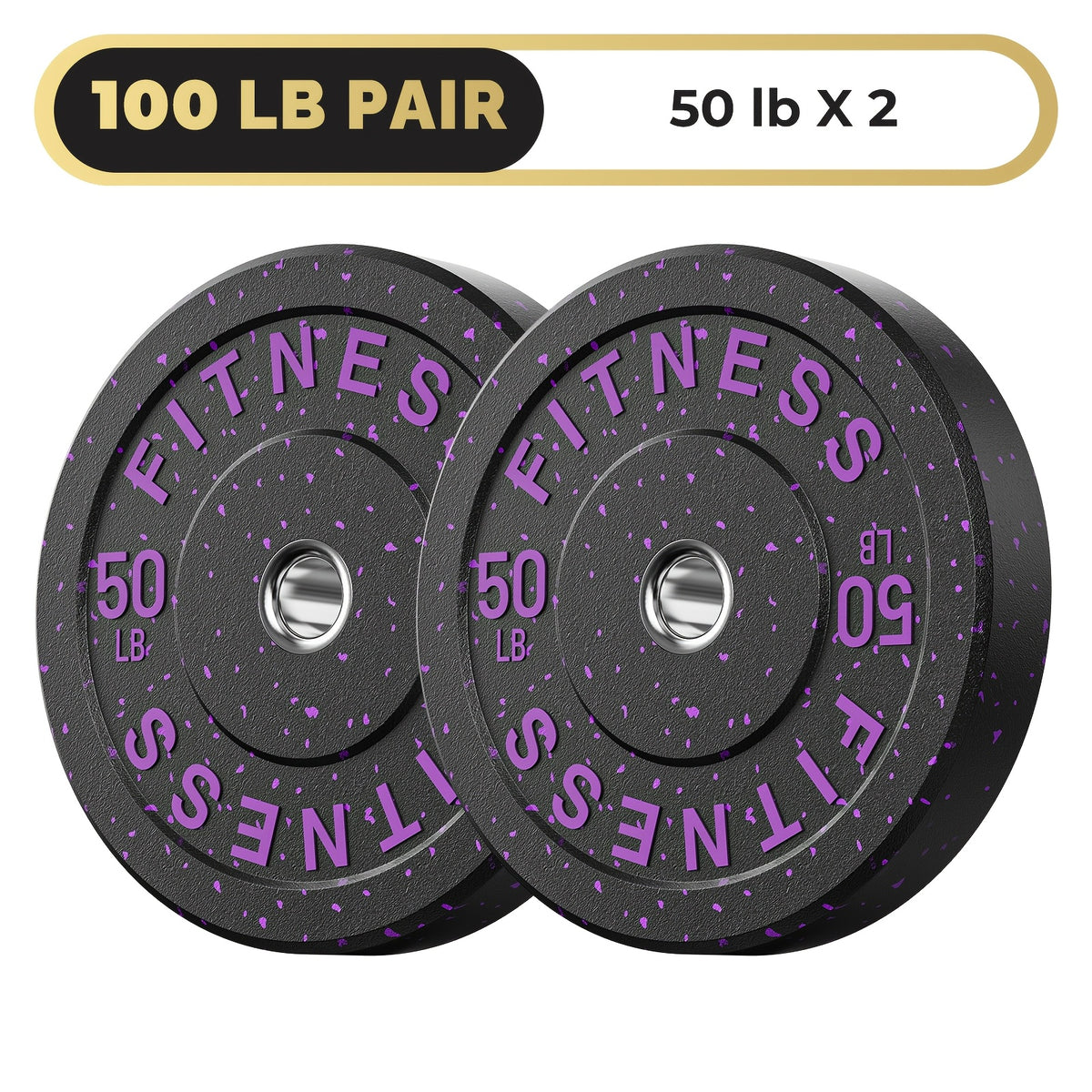 High Bounce Bumper Plates, 2-Inch Weight Plates for Weight Lifting And Strength Training, Colored Rubber Weight Plates for Home Gym