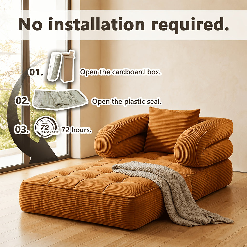 Black Friday Special | Locally Shipped 3-in-1 Compression Folding Sofa Bed, Single Convertible Chair Bed with Backrest & Multi-functional Lounge Chair, Suitable for Apartment Bedrooms, Living Rooms, Guest Rooms for Napping, and Reading, an Ideal Gift