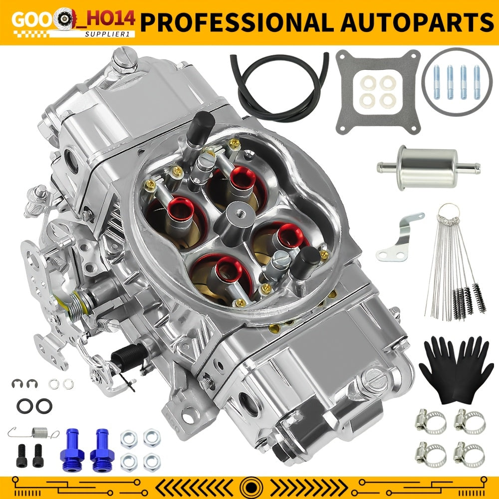 Carb Fuel for Holley Quick BR-67199: 650CFM, Race Carburetor Double Pumper Replace, with Cleaning Brush
