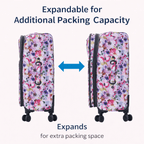 4-Piece Softside Spinner Luggage Set (20+24+28+32 inch) Lightweight Travel Suitcases with 360° Wheels, Telescopic Handle, Multi Pocket Design